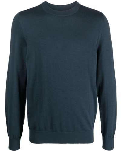 Sandro Round-neck Wool Sweater - Blue
