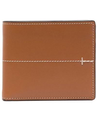 Tod's Stitch-detail Leather Wallet - Brown