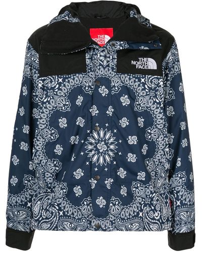 Supreme Tnf Bandana パーカーコート - ブルー