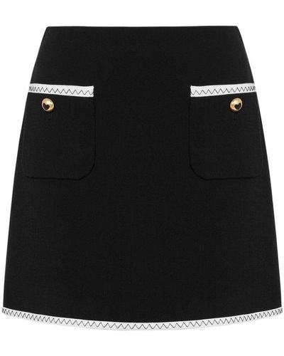 Moschino High-rise Mini Skirt - Black