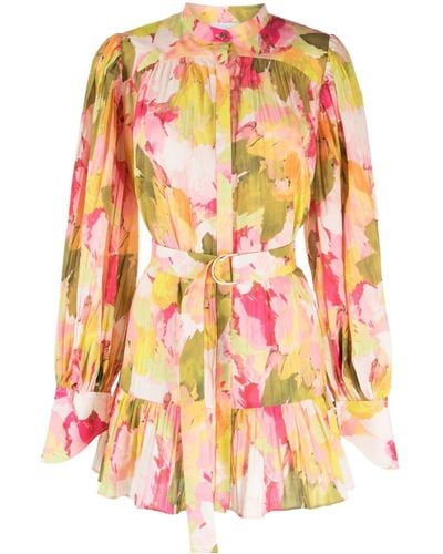 Acler Abbeywood Floral-print Dress - Pink