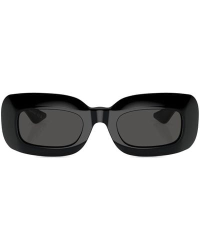 Oliver Peoples 1966c Rectangle-frame Sunglasses - Black