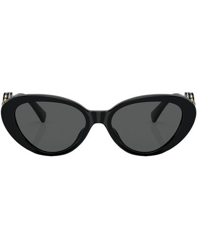 Versace Eyewear Medusa Head Cat-eye Sunglasses - Black