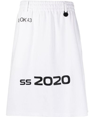 Xander Zhou Ss 2020 Pareo Shorts - White