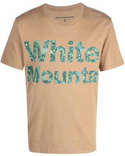 White Mountaineering T-shirt Met Logoprint - Groen