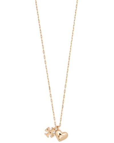 Tory Burch Double T-pendant Necklace - White