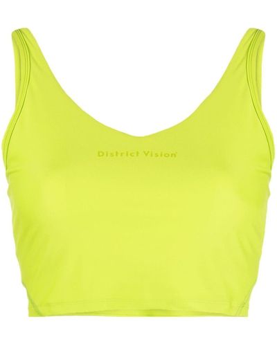 District Vision Light Support Sports Bra - Yellow