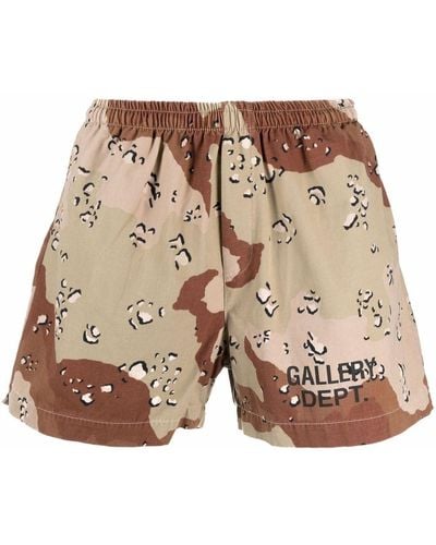 GALLERY DEPT. Chocolate Chip Zuma Track Shorts - Brown