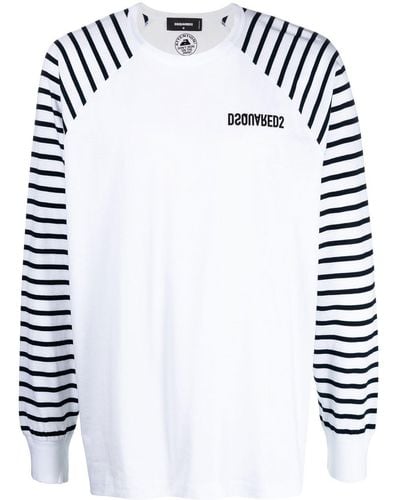 DSquared² ディースクエアード ロングtシャツ - ホワイト