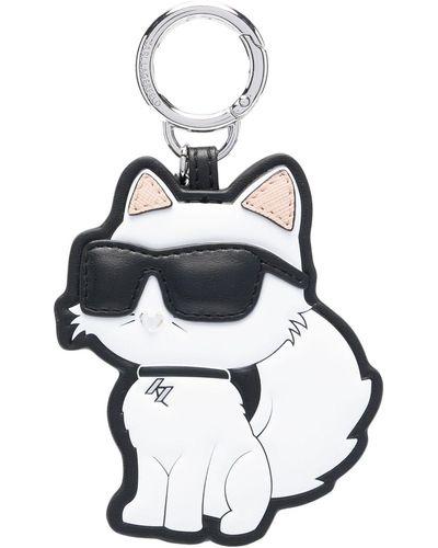Karl Lagerfeld K/ikonik Choupette Keychain - White
