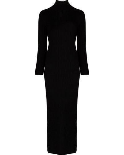 Balenciaga モックネック ドレス - ブラック