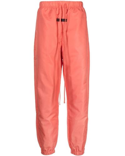Fear Of God Logo-patch Drawstring Track Trousers - Red