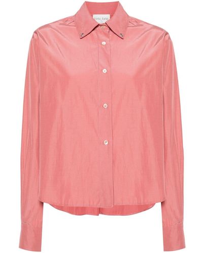 Forte Forte Crystal-embellished Shirt - Pink