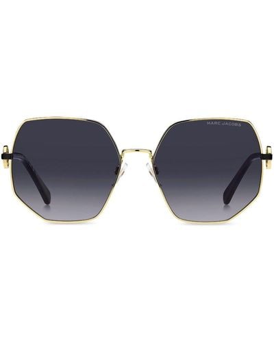 Marc Jacobs Marc 730/s Geometric-frame Sunglasses - Blue
