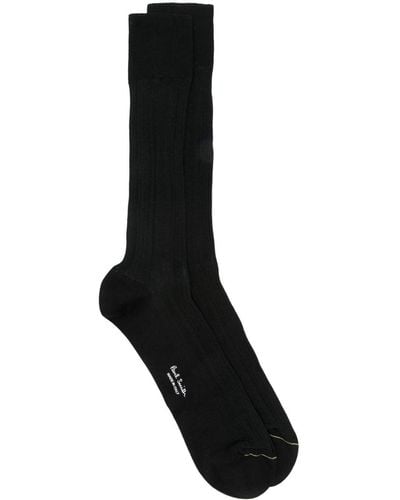 Paul Smith Logo-print Ankle-length Socks - Black