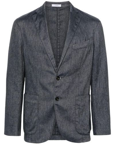 Boglioli K-jacket Single-breasted Blazer - Blue