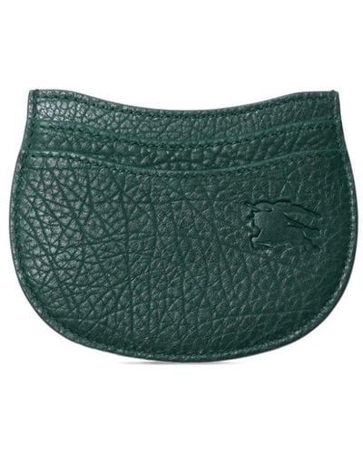 Burberry Rocking Horse Leather Card Holder - Green