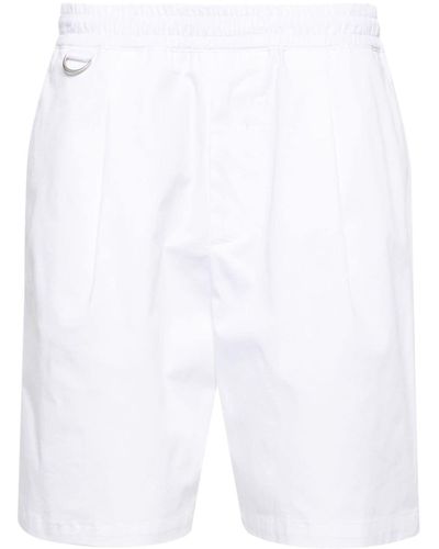 Low Brand Chino-Shorts mit Stretchbund - Weiß