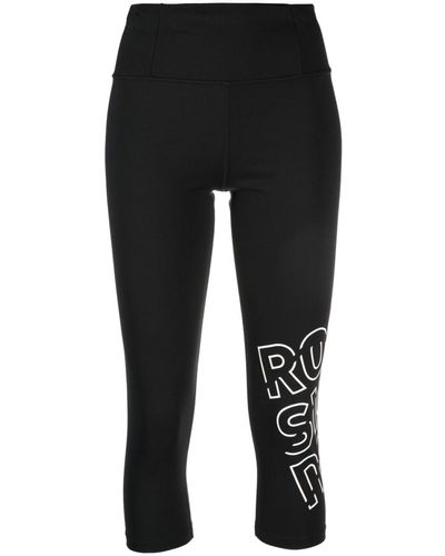 Rossignol 3/4 Logo-print leggings - Black