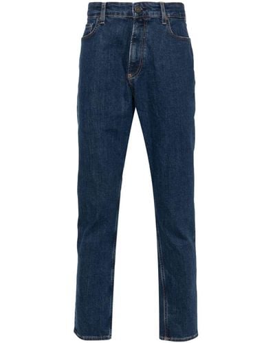 Calvin Klein Mid-rise Tapered Jeans - Blue
