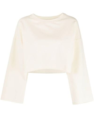 GOODIOUS Cropped Pullover - Naturel