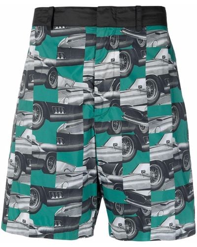 Ferrari Chino-Shorts im Patchwork-Look - Schwarz