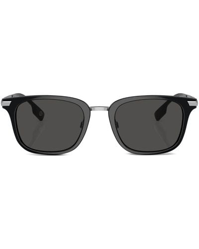 Burberry Peter Square-frame Sunglasses - Black