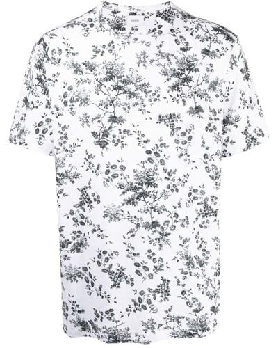 Erdem T-shirt Peter a fiori - Bianco