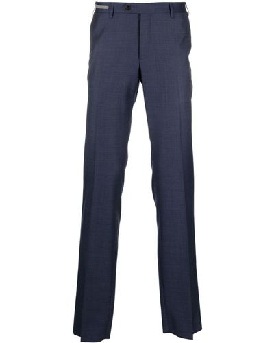 Corneliani Pantalones de vestir con corte slim - Azul