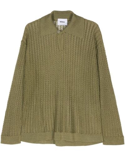 Bonsai オープンニット セーター - グリーン