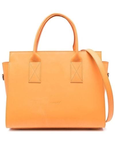 Marsèll Dritta Leather Tote Bag - Orange