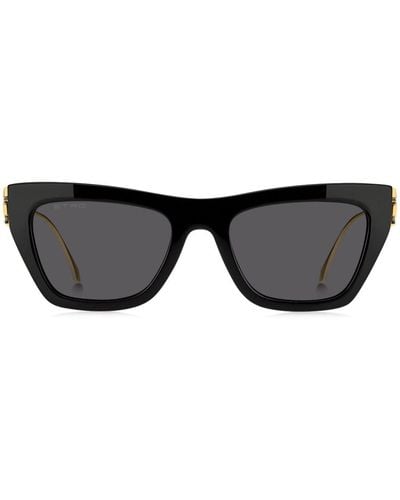 Etro Bold Pegaso Cat-eye Sunglasses - Black