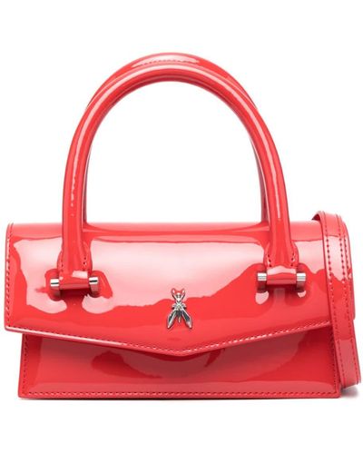 Patrizia Pepe Patent Leather Bag - Red