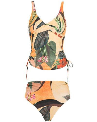 Lygia & Nanny Tankini Bruma Estampado - Amarillo