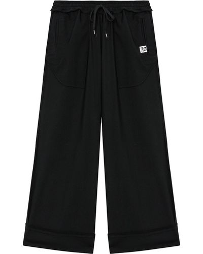 Maison Mihara Yasuhiro Pantalones de chándal con diseño del revés - Negro
