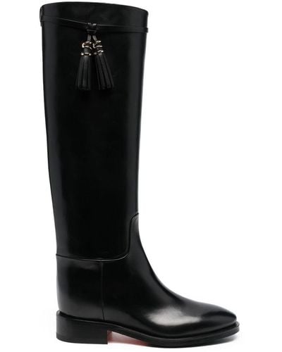 Santoni Knee-length 35mm Boots - Black