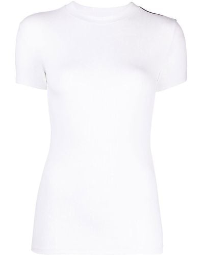 Peter Do T-shirt à bordures contrastantes - Blanc