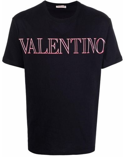 Valentino Garavani Camiseta con logo estampado - Negro