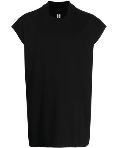 Rick Owens キャップスリーブ Tシャツ - ブラック