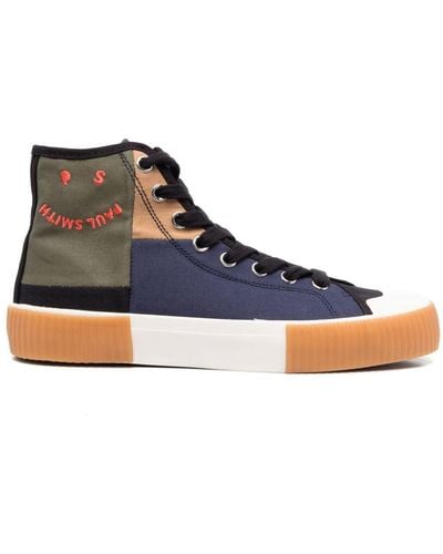 PS by Paul Smith Kibby Sneakers Met Colourblocking - Blauw