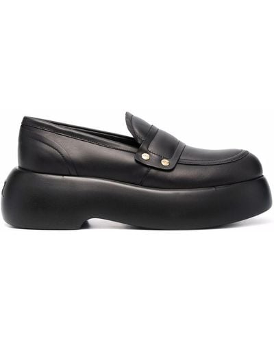 Agl Attilio Giusti Leombruni Slip-on Leather Loafers - Black