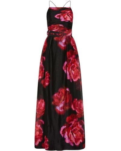 Rebecca Vallance Rosina Kleid mit Blumenmotiv - Rot