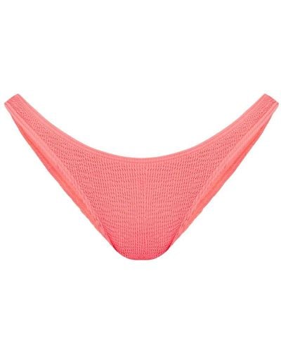 Bondeye Bound Seersucker Bikini Bottoms - Pink