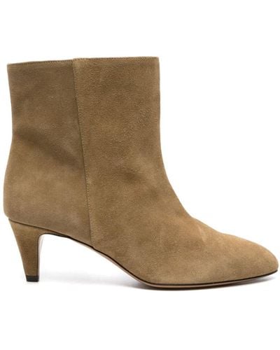 Isabel Marant Deone 50mm Suede Ankle Boots - Brown