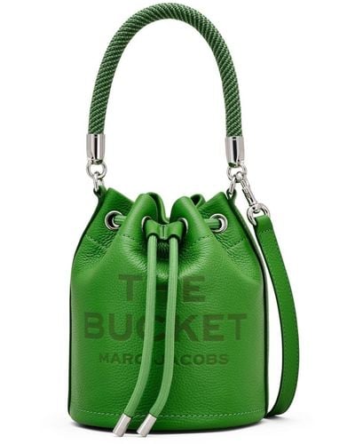 Marc Jacobs Borsa The Leather Bucket - Verde