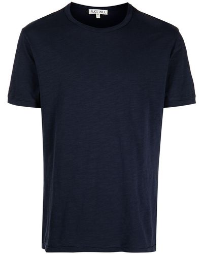 Alex Mill T-shirt Slub à col rond - Bleu