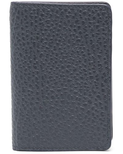Maison Margiela Four-stitch Leather Card Holder - Gray