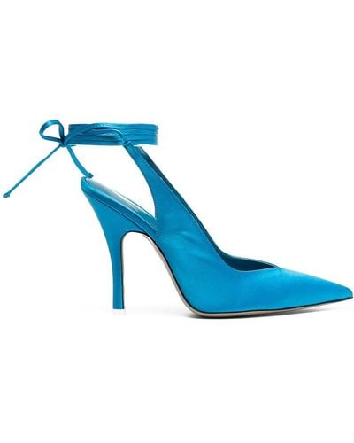 The Attico Zapatos de tacón con tira en el tobillo - Azul