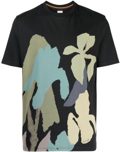 PS by Paul Smith: Black & Green Camouflage T-Shirt