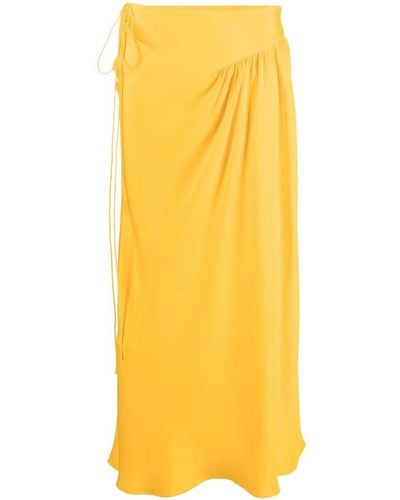Christopher Esber Triqueta Asymmetric Maxi Skirt - Yellow